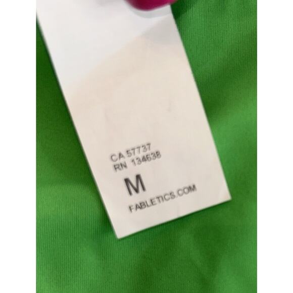 Fabletics Women’s Green Medium Mid Rise Cosmo Reversible Swim Botton New - Picture 6 of 7